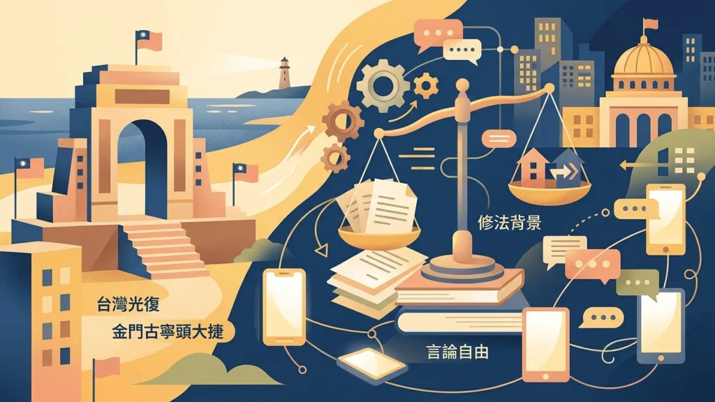 台灣光復紀念日引發兩岸爭議：歷史定位、修法背景與言論自由解析